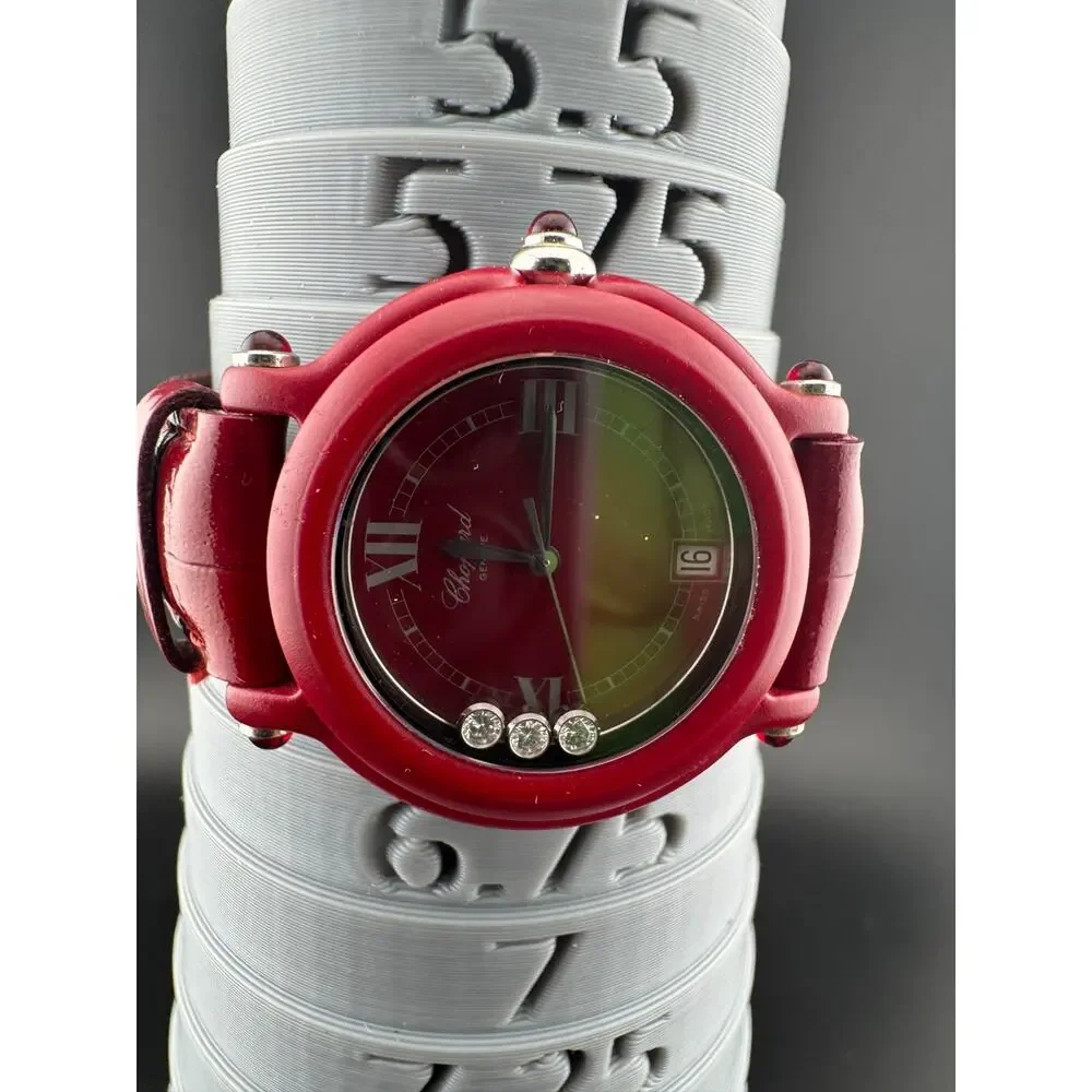 Chopard Be Happy 27/7779 Red Floating Diamond Watch